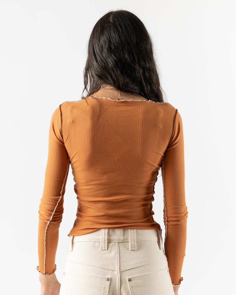 Baserange Vein Long Sleeve in Orange