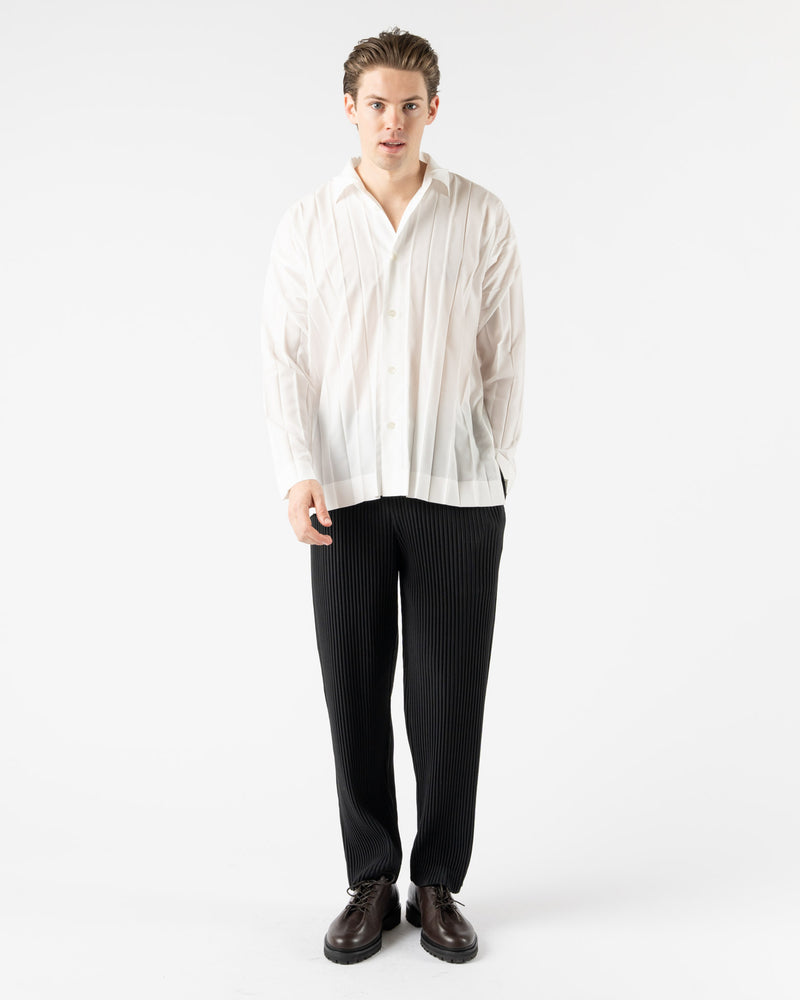 Homme Plissé Issey Miyake Basics January Bottoms in Black