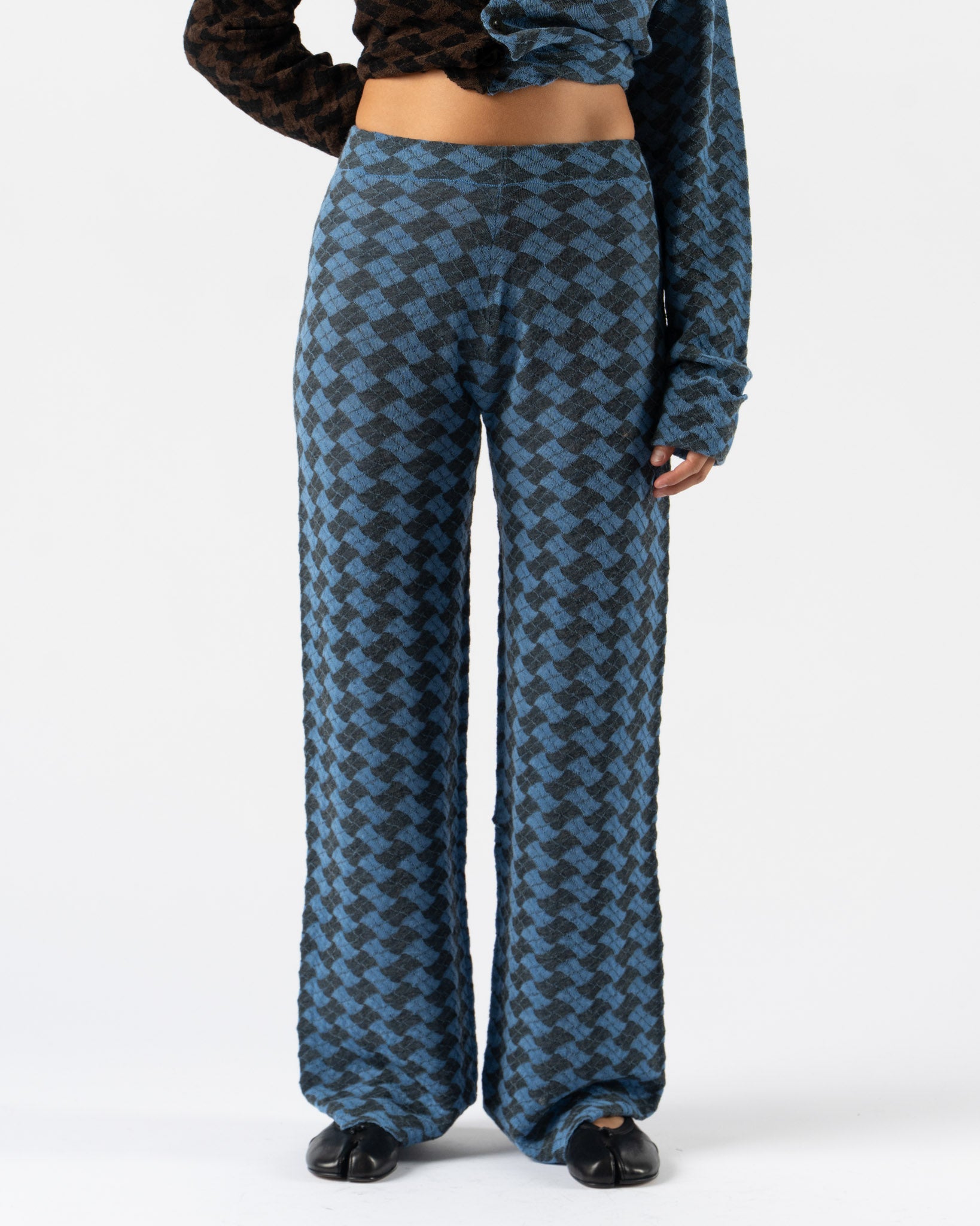 YanYan Basket Drapey Pant in Blue