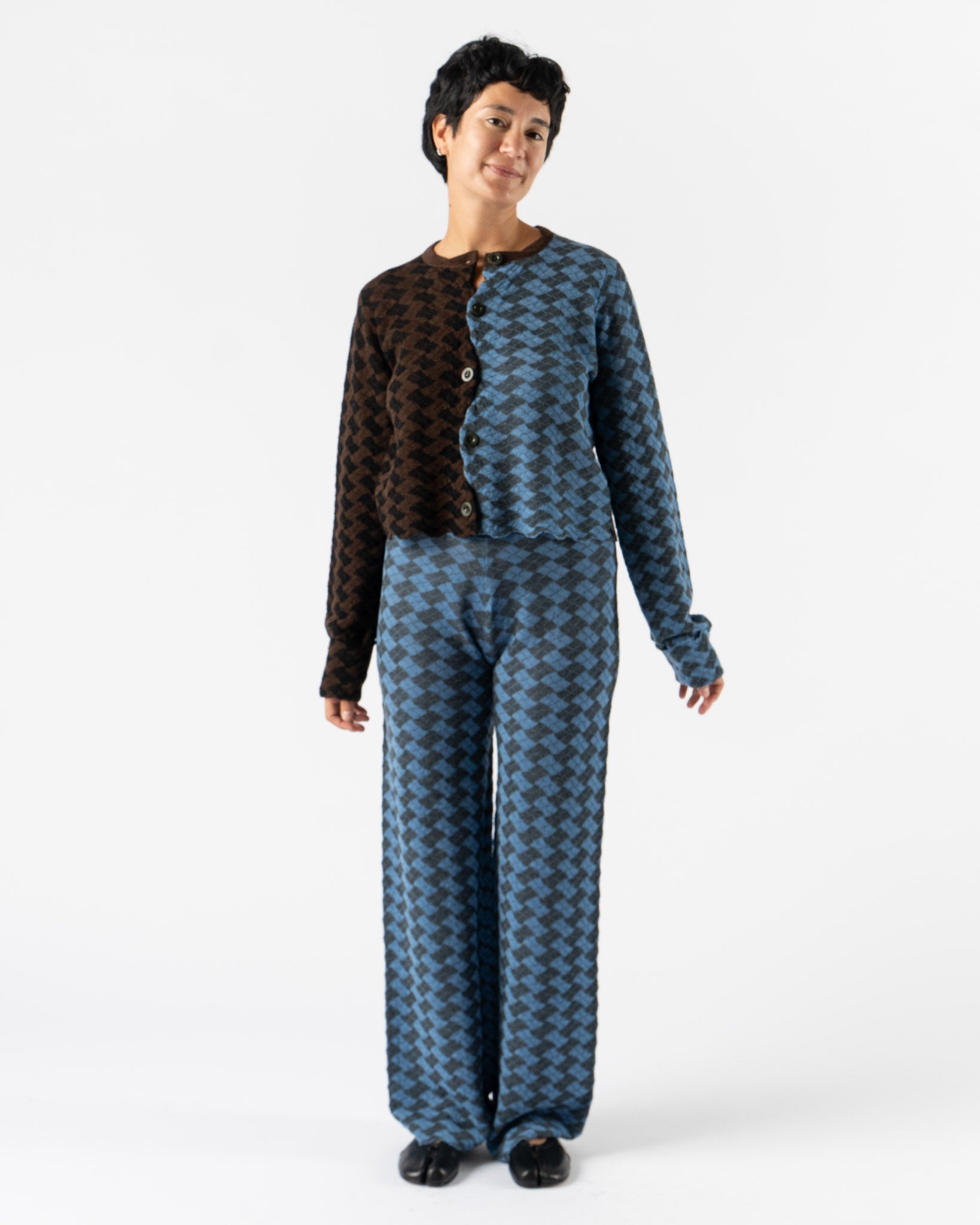 YanYan Basket Drapey Pant in Blue