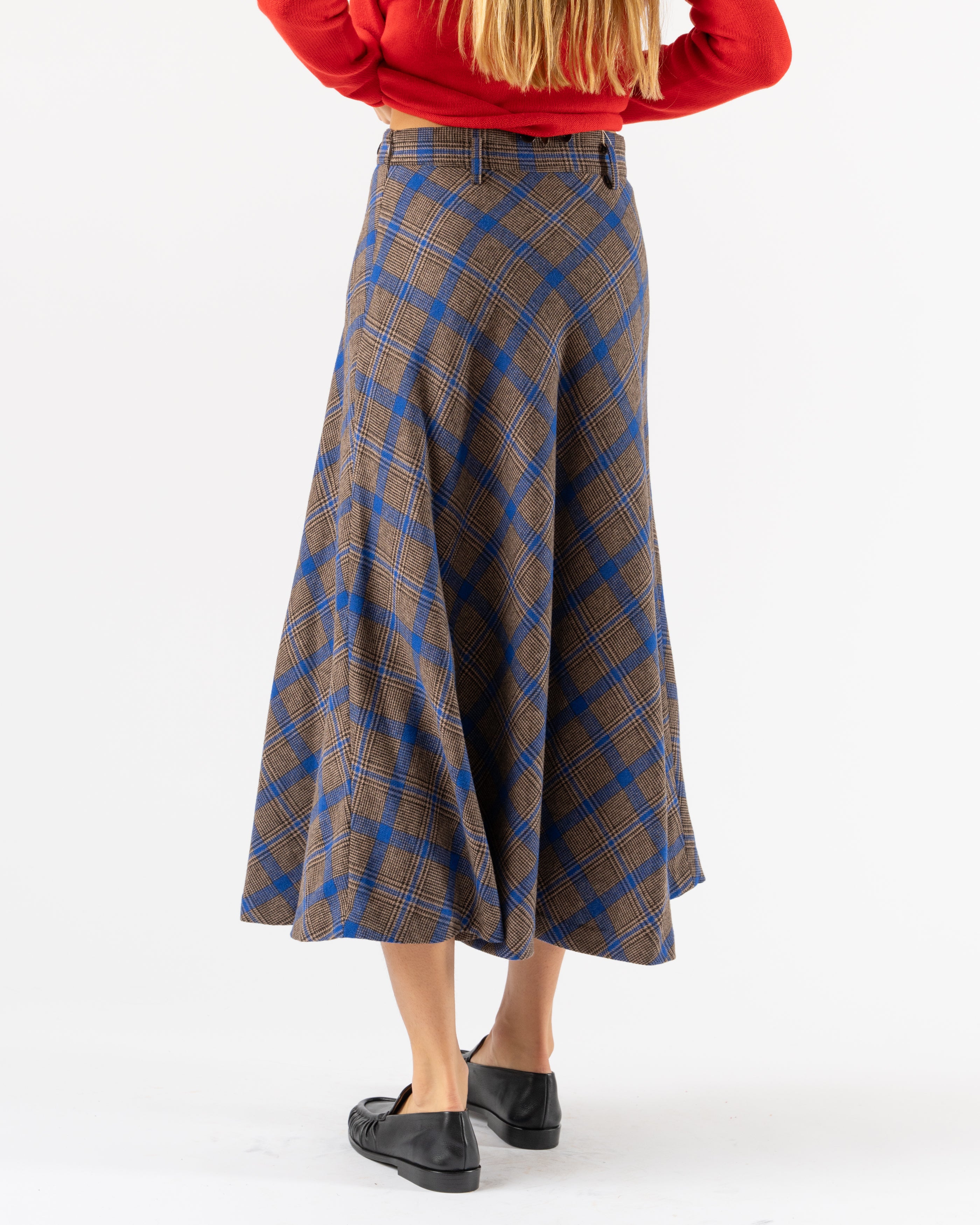 Beams-Boy--Check-Long-A-Line-Skirt-in-Brown-Curated-at-Jake-and-Jones