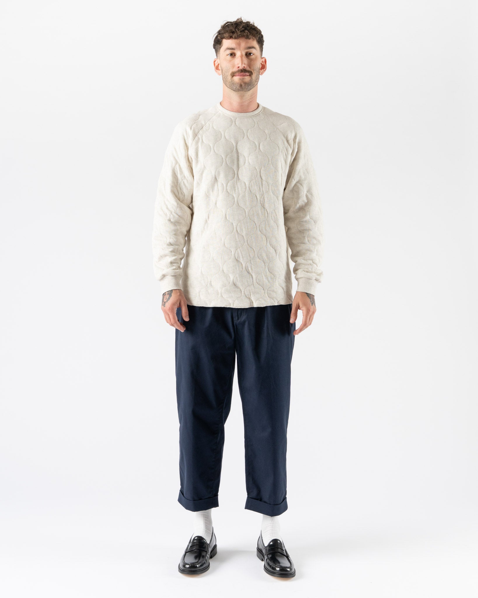 Beams Plus Crew Thermal 30 in Oatmeal
