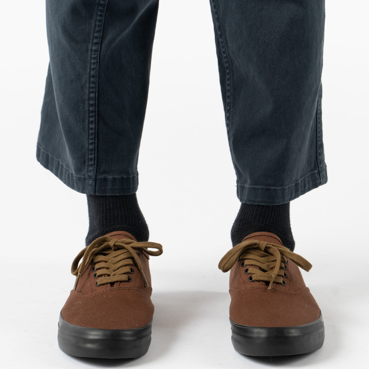 Beams Plus x Sperry Mil CVO Sneakers in Brown Curated at Jake and 