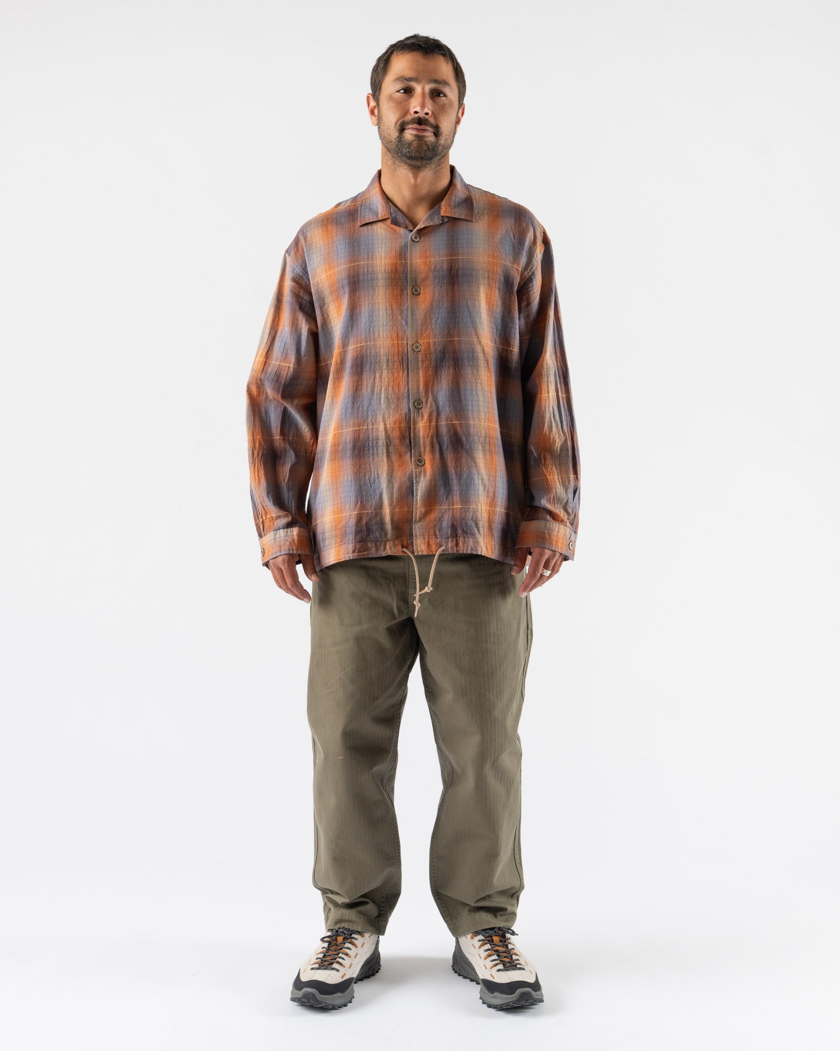 Pilgrim Surf + Supply Benson Longsleeve Dobby Ombre Shirt