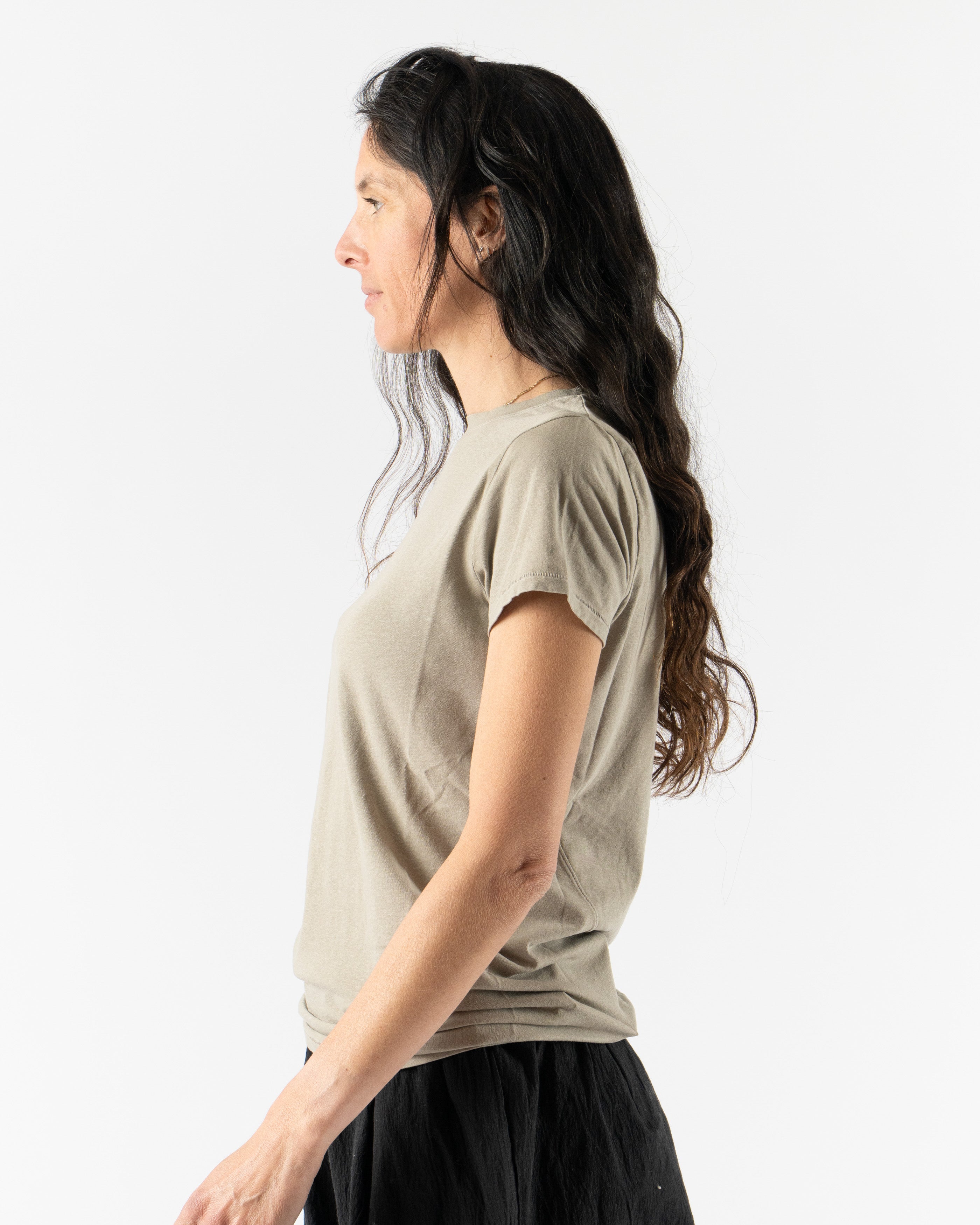 Lauren Manoogian Bias Baby Tee in Washed Clay