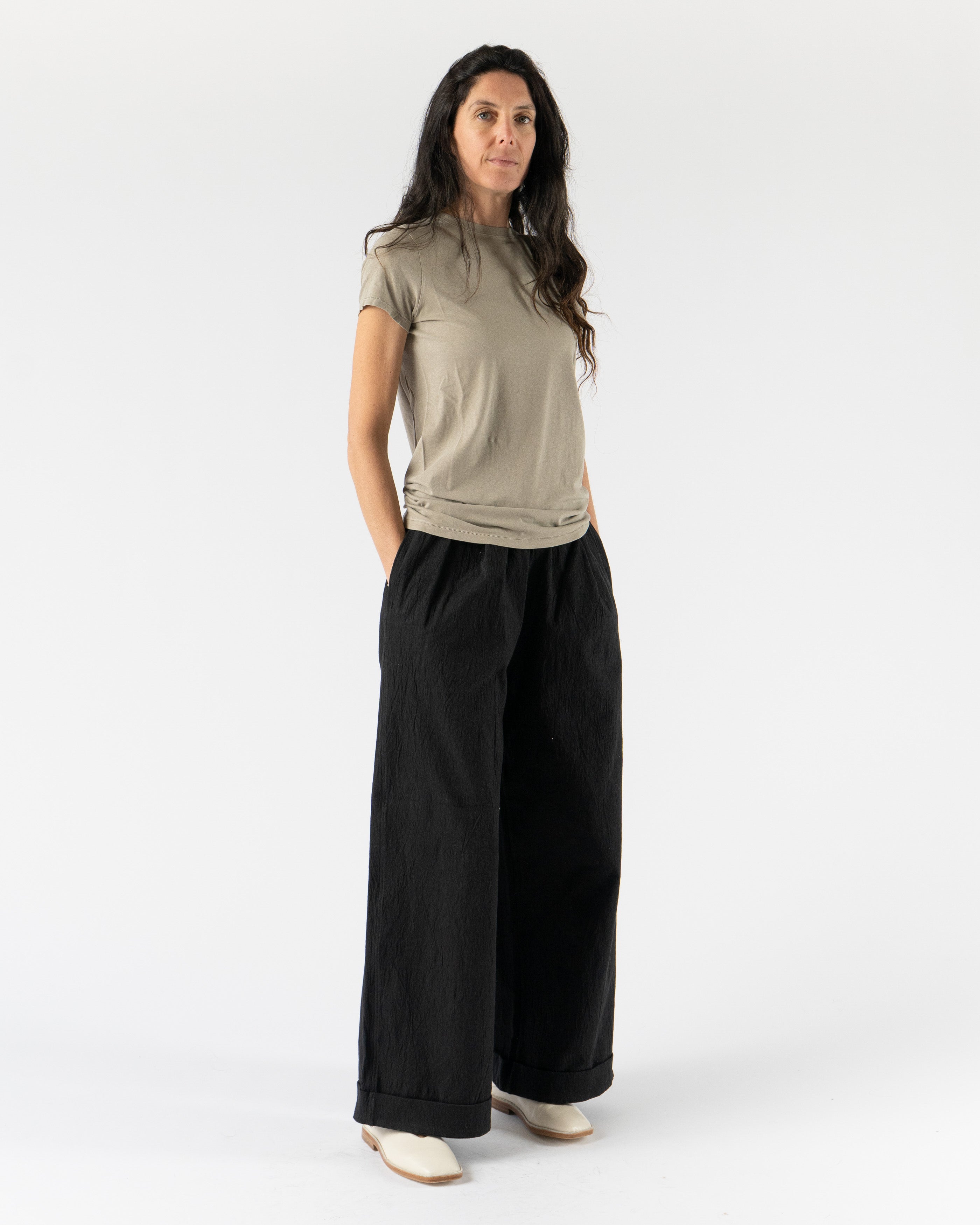 Lauren Manoogian Bias Baby Tee in Washed Clay