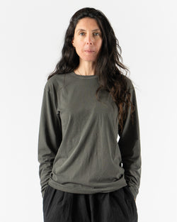 Lauren Manoogian Bias Long Sleeve Tee in Washed Black