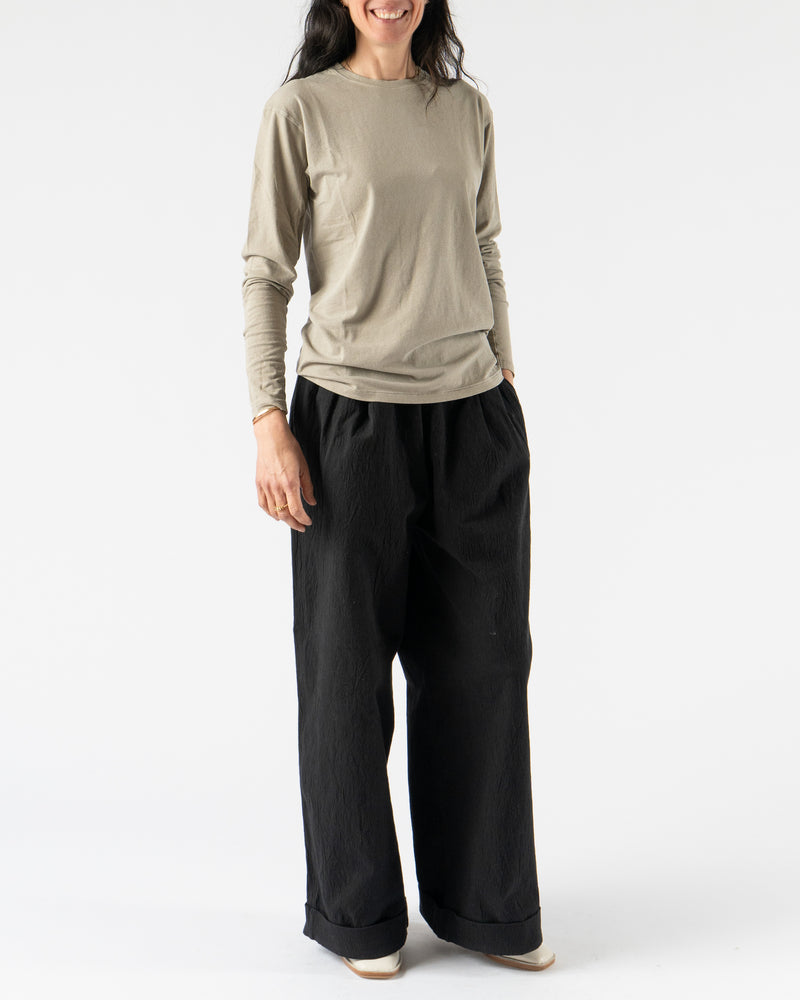 Lauren Manoogian Bias Long Sleeve Tee in Washed Clay