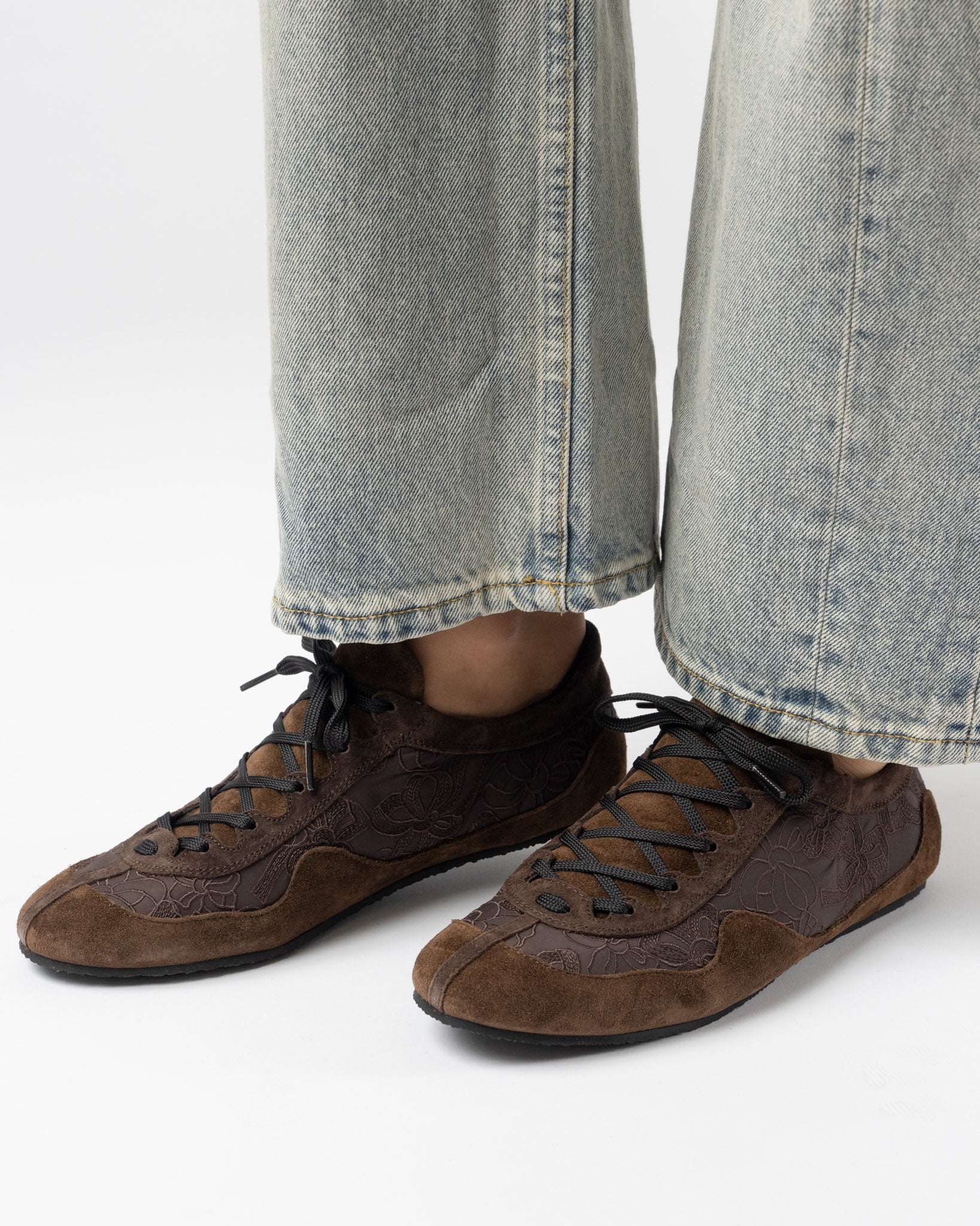 Cecilie Bahnsen Blaise Sneakers in Brown