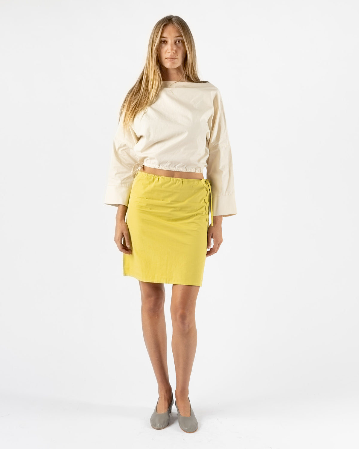 Brooke Callahan Straight Skirt in Yellow