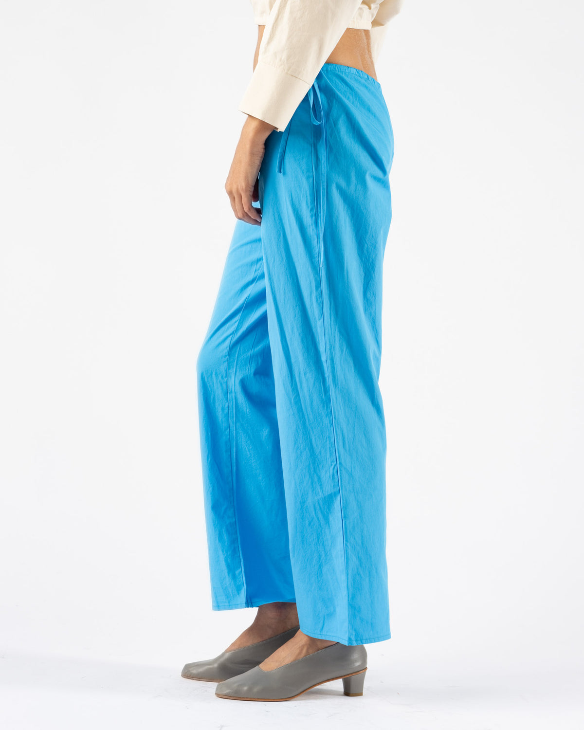 Brooke Callahan Tie Pants in Turquoise