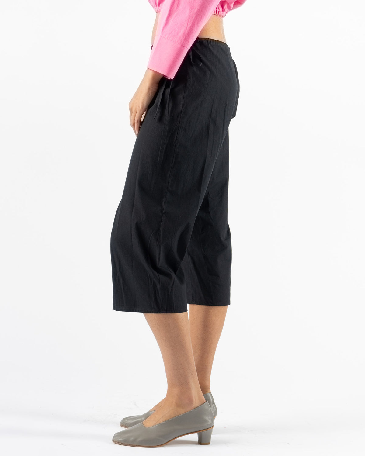 Brooke Callahan Tie Capris in Black