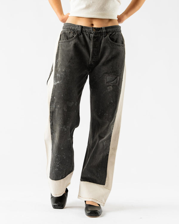 B Sides Reworked Slouch Jean in Vintage Black/Natural