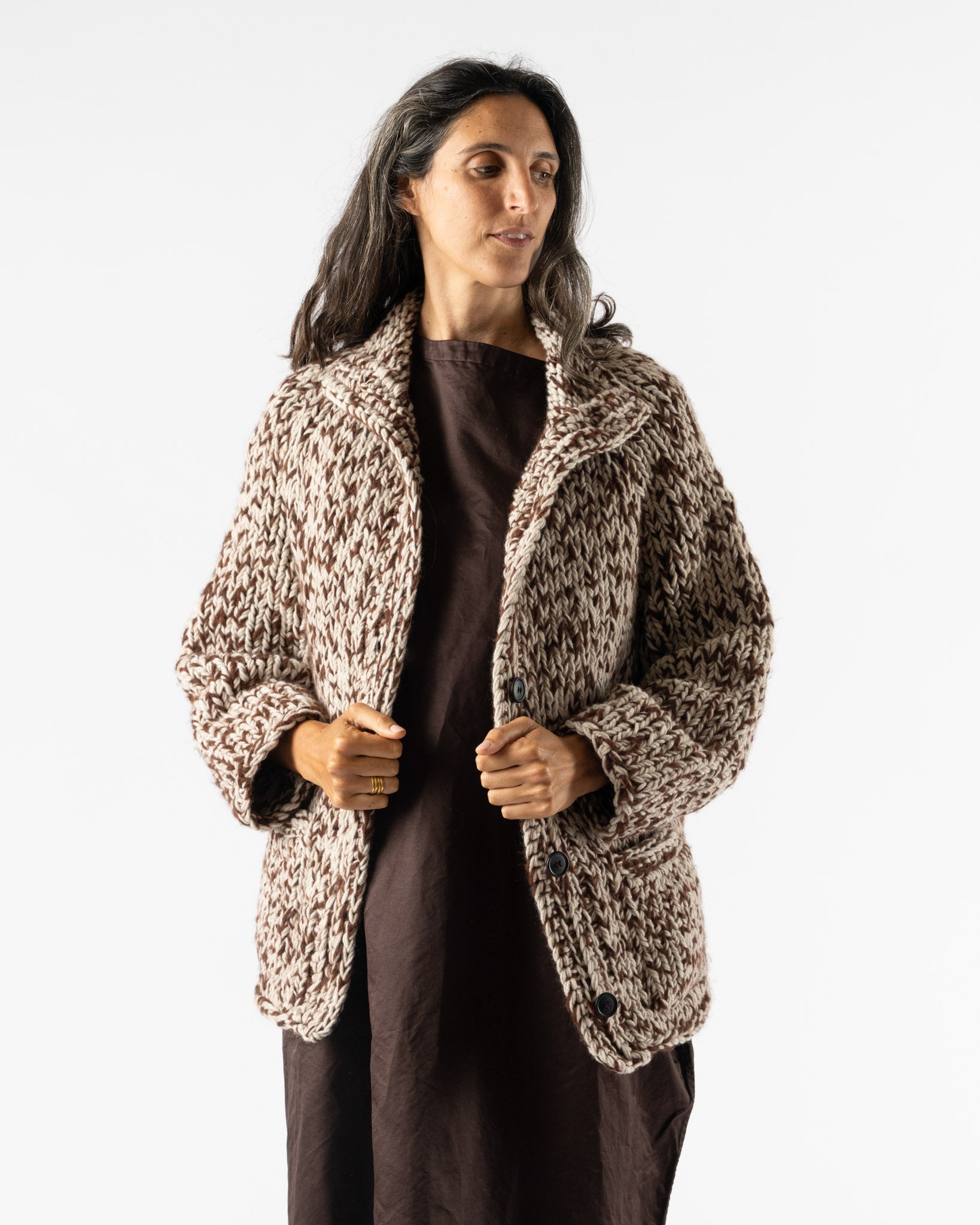 CASEY CASEY Cardigan in Brown