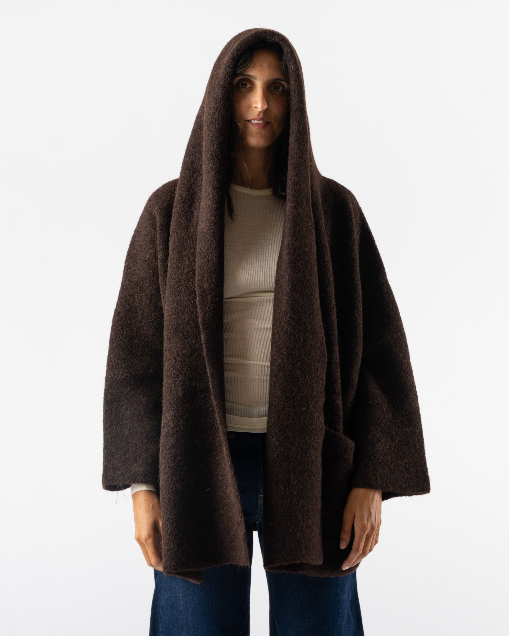 Lauren Manoogian Double Face Coat in Merlot