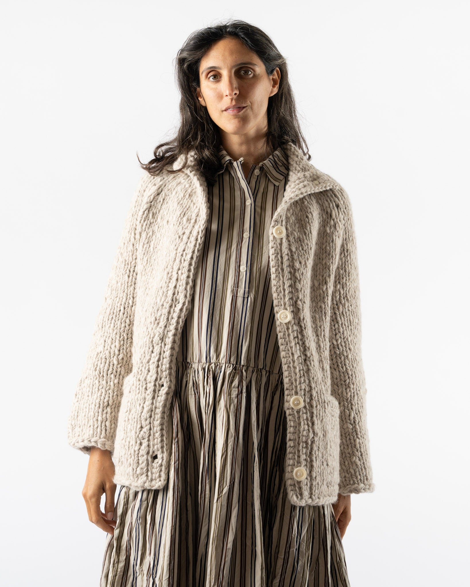 CASEY CASEY Cardigan in Ecru