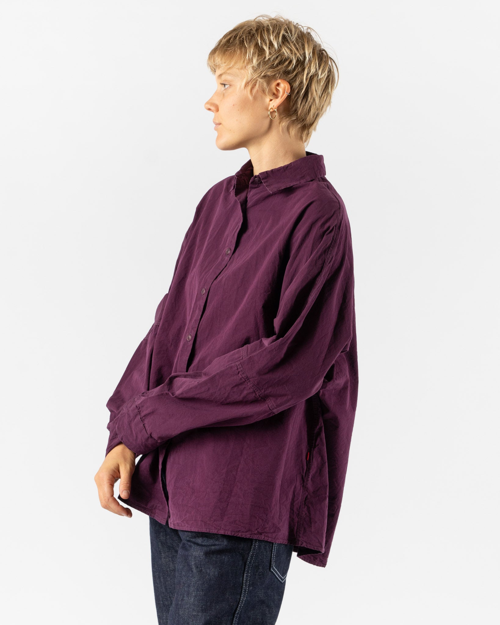 CASEY CASEY Waga Shirt in Blackberry