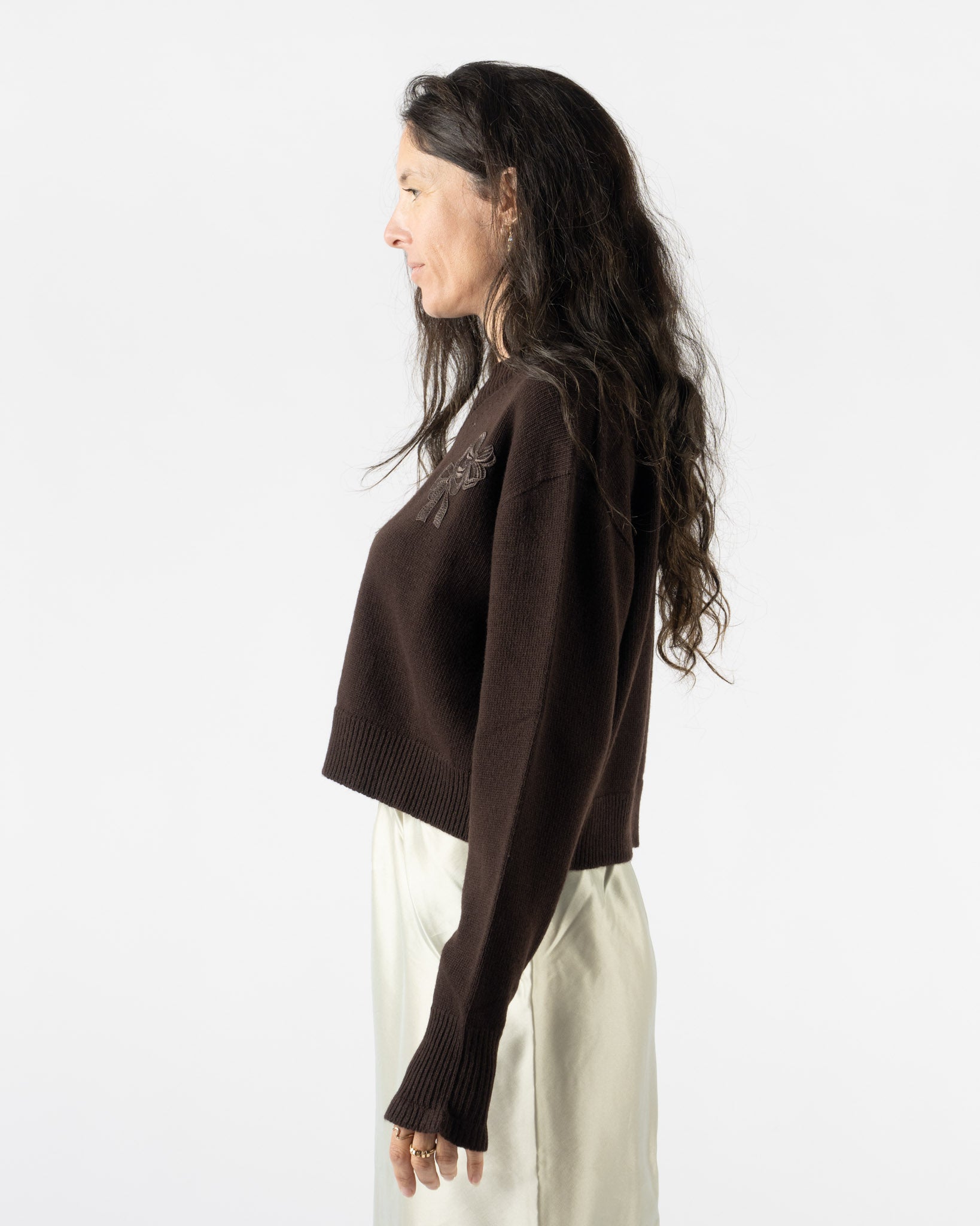 Cecilie Bahnsen Driusilla Jumper in Brown