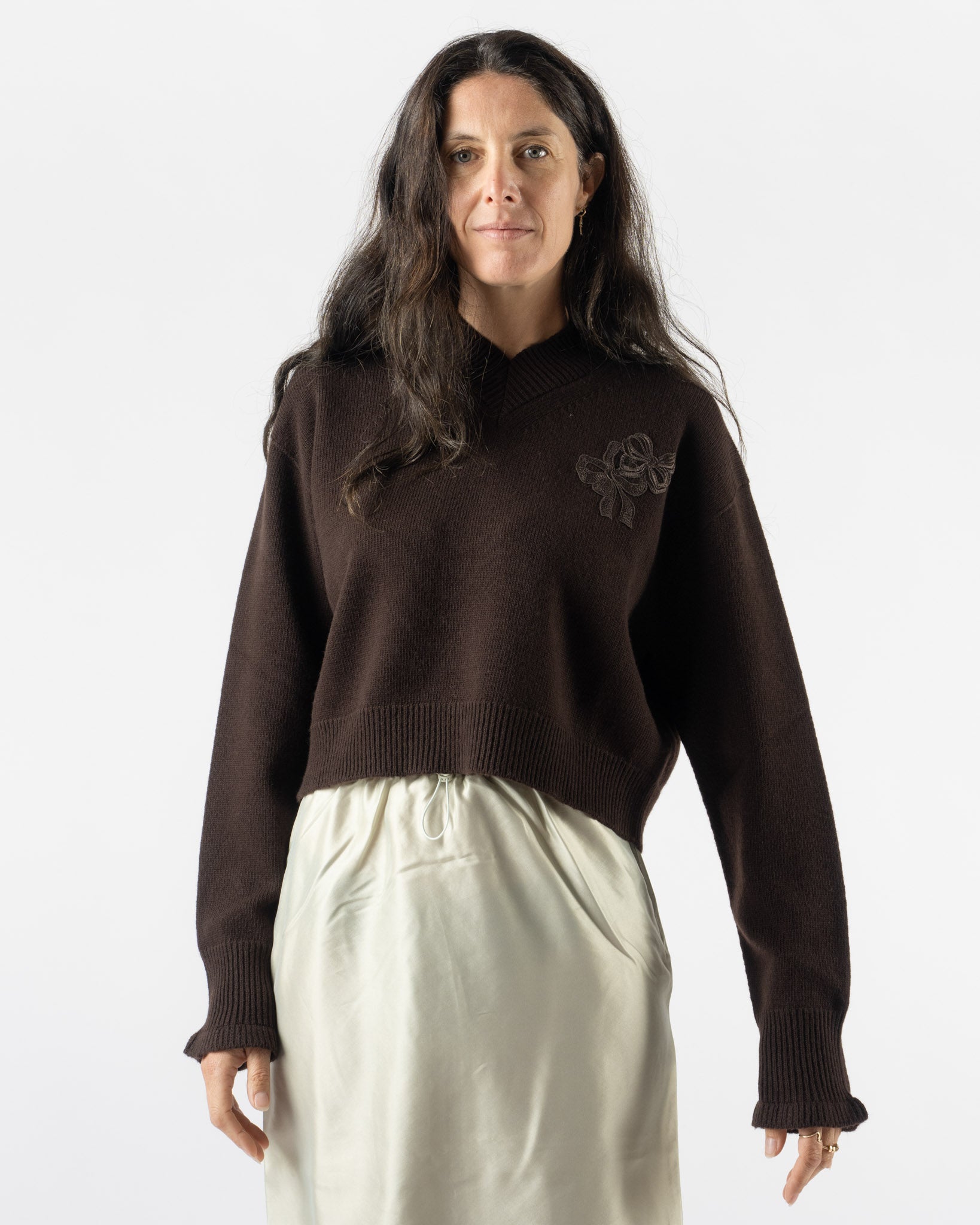 Cecilie Bahnsen Driusilla Jumper in Brown