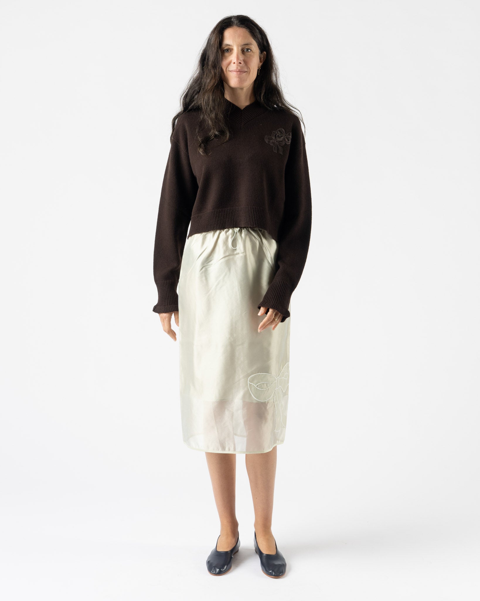 Cecilie Bahnsen Driusilla Jumper in Brown