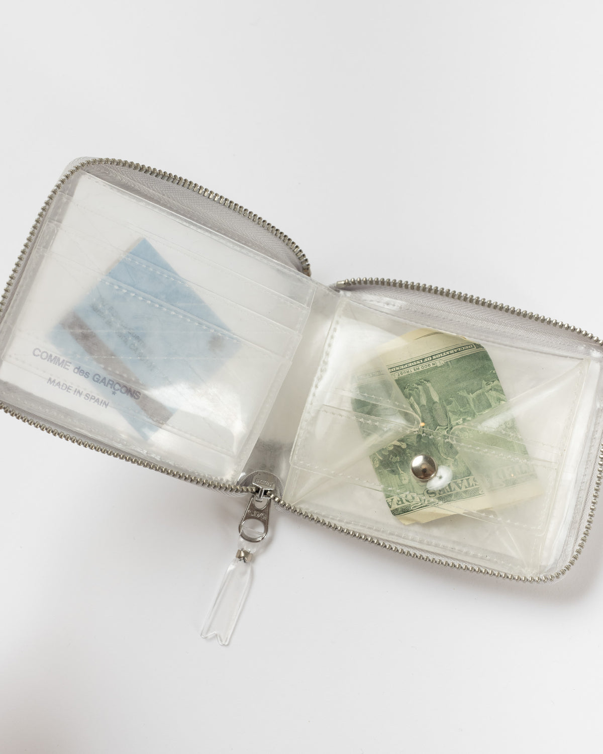 Comme des Garçons SA7100ST Snake Transparent Wallet