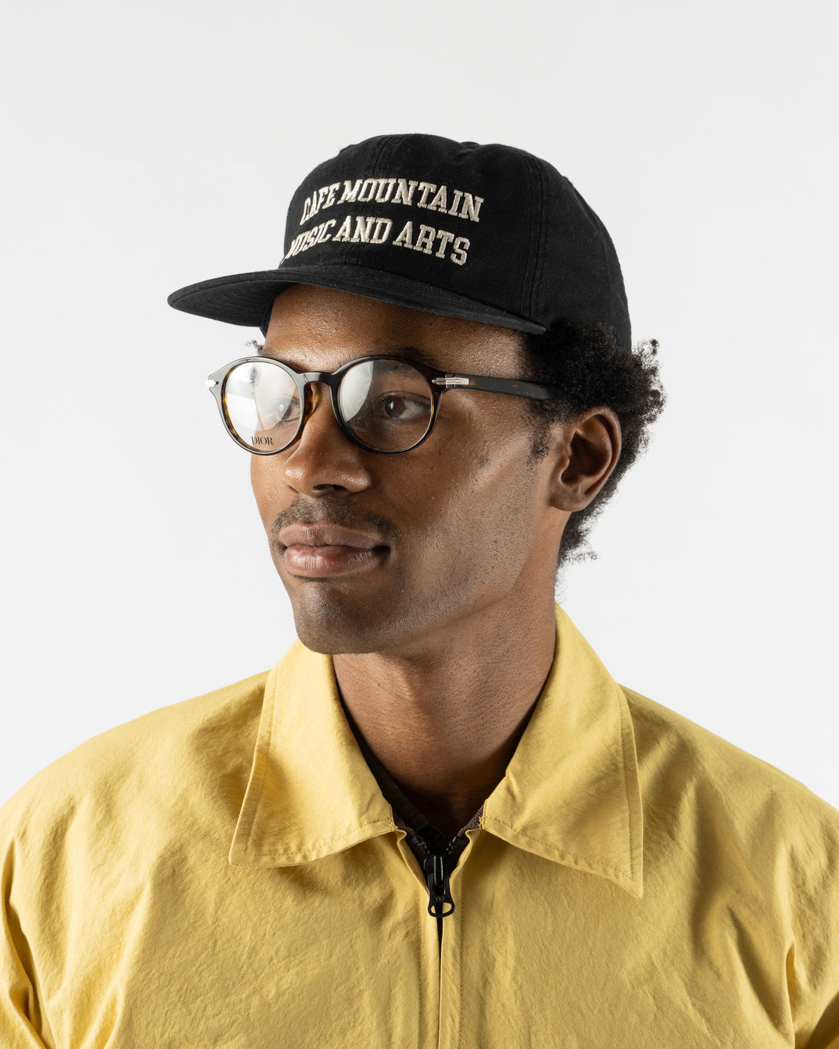 Cafe Mountain Music and Arts Cap in Washed Black