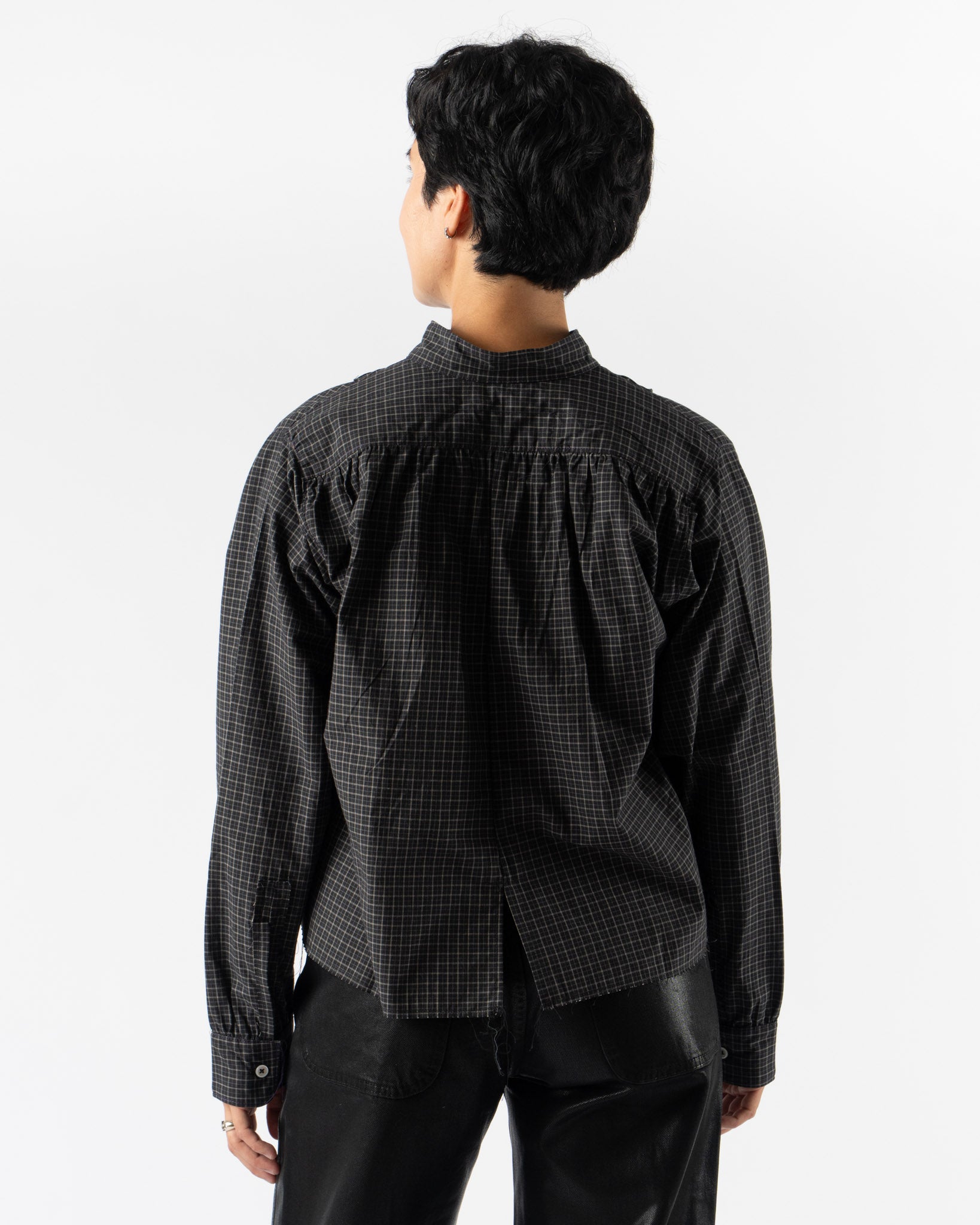 Camiel Fortgens Anorak Shirt in Black Check