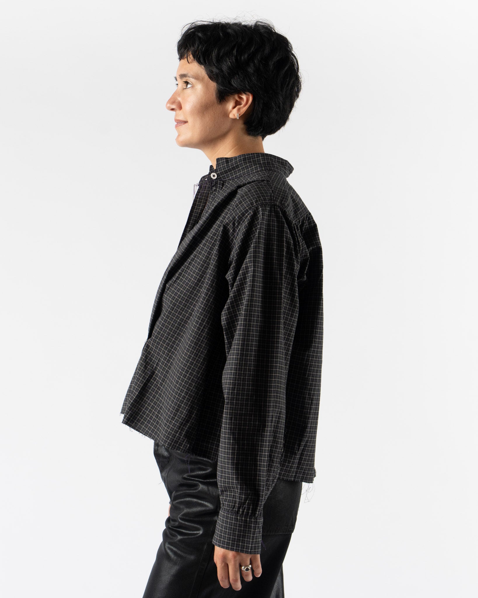Camiel Fortgens Anorak Shirt in Black Check