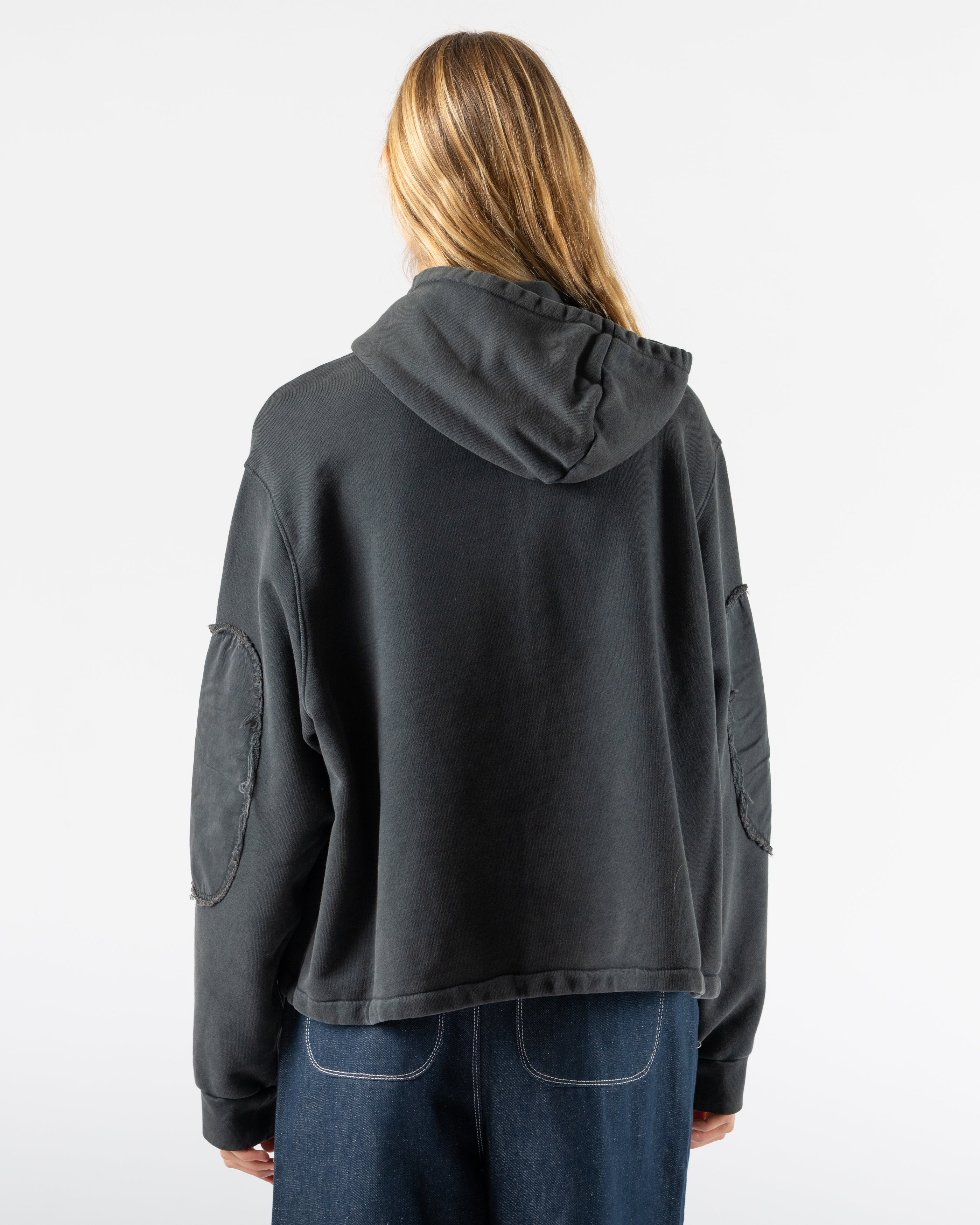 Camiel Fortgens Anorak Zip Hoodie in Black Curated at Jake and Jones