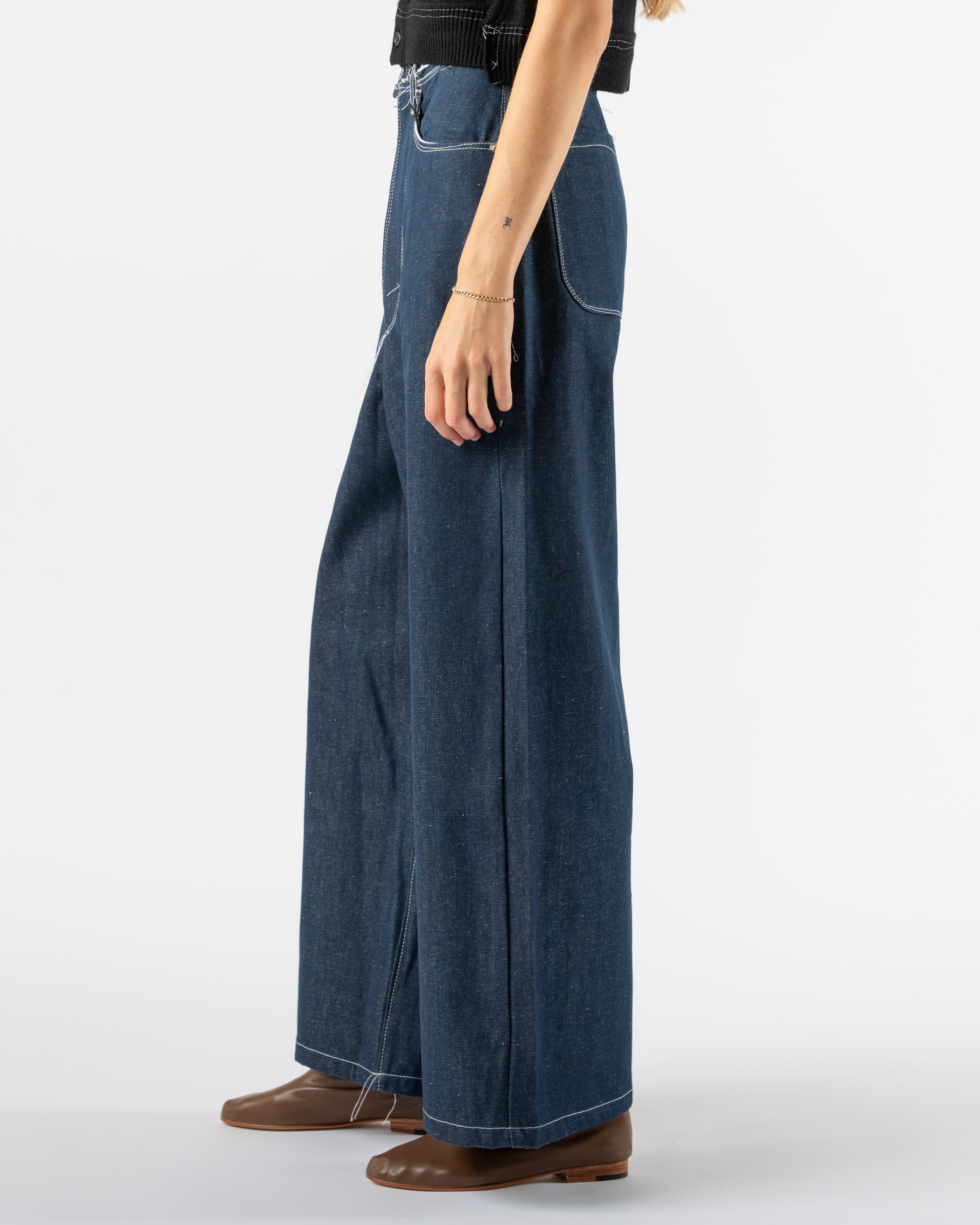 Camiel Fortgens Tourist Jeans in Raw Denim Blue Curated at Jake