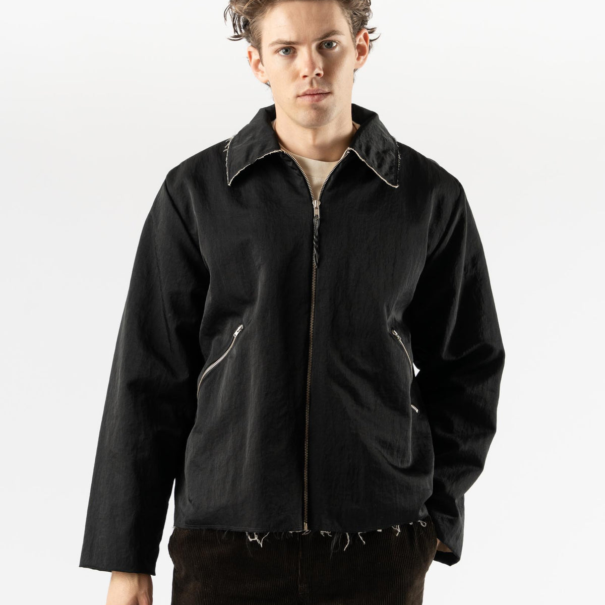 Camiel Fortgens Simple Jacket in Black Curated at Jake and Jones