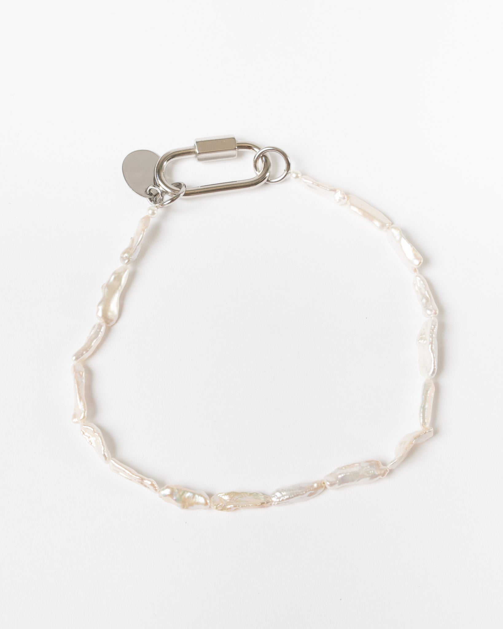 Simone Rocha Carabiner Pearl Necklace