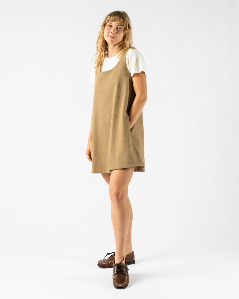 Caron Callahan Jeanine Dress in Toast Cotton Slub