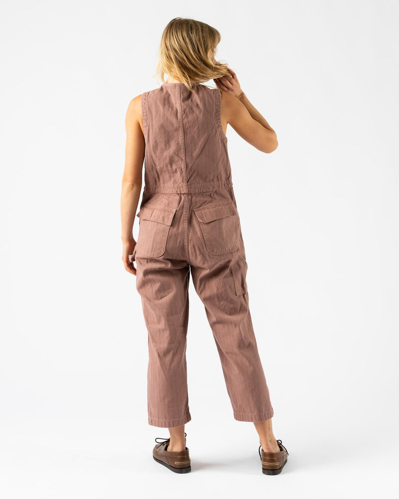 Caron Callahan Tobias Jumpsuit in Shadow Herringbone Twill