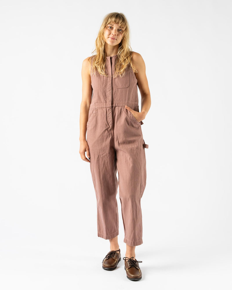 Caron Callahan Tobias Jumpsuit in Shadow Herringbone Twill