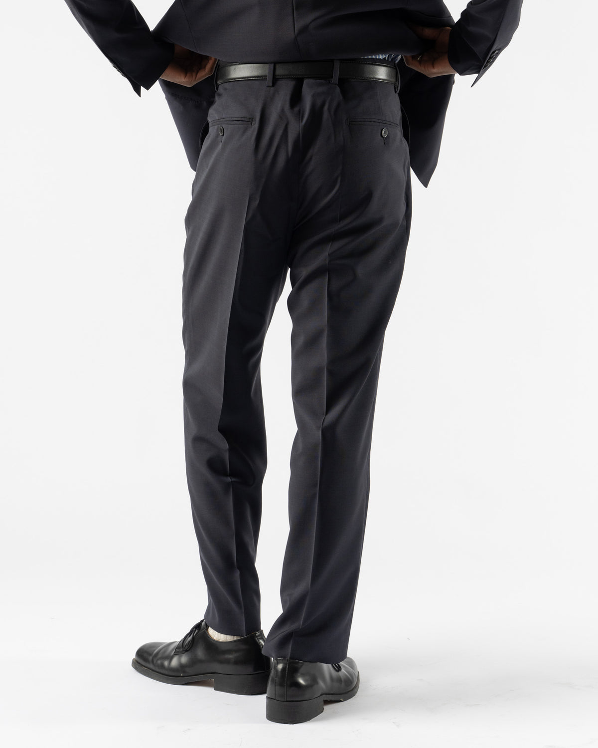 Carter Young Double Pleated Trouser in Midnight
