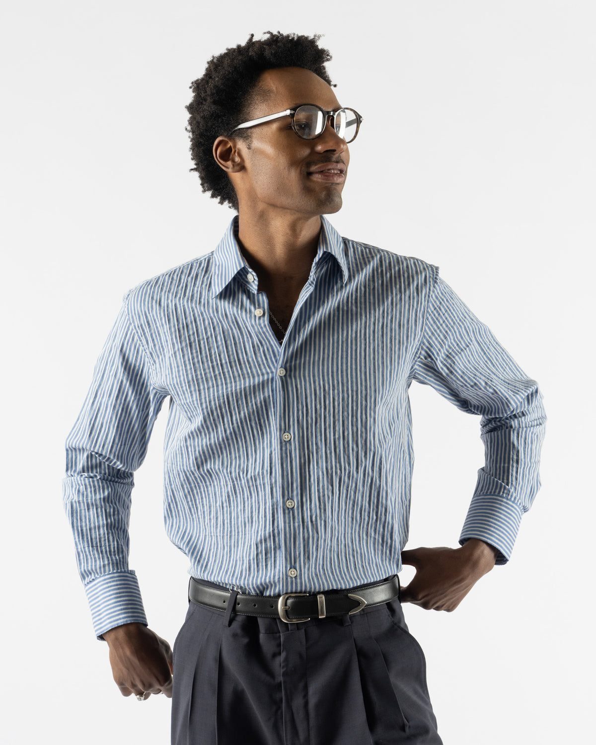 Carter Young Business Shirt in Horizon Stripe