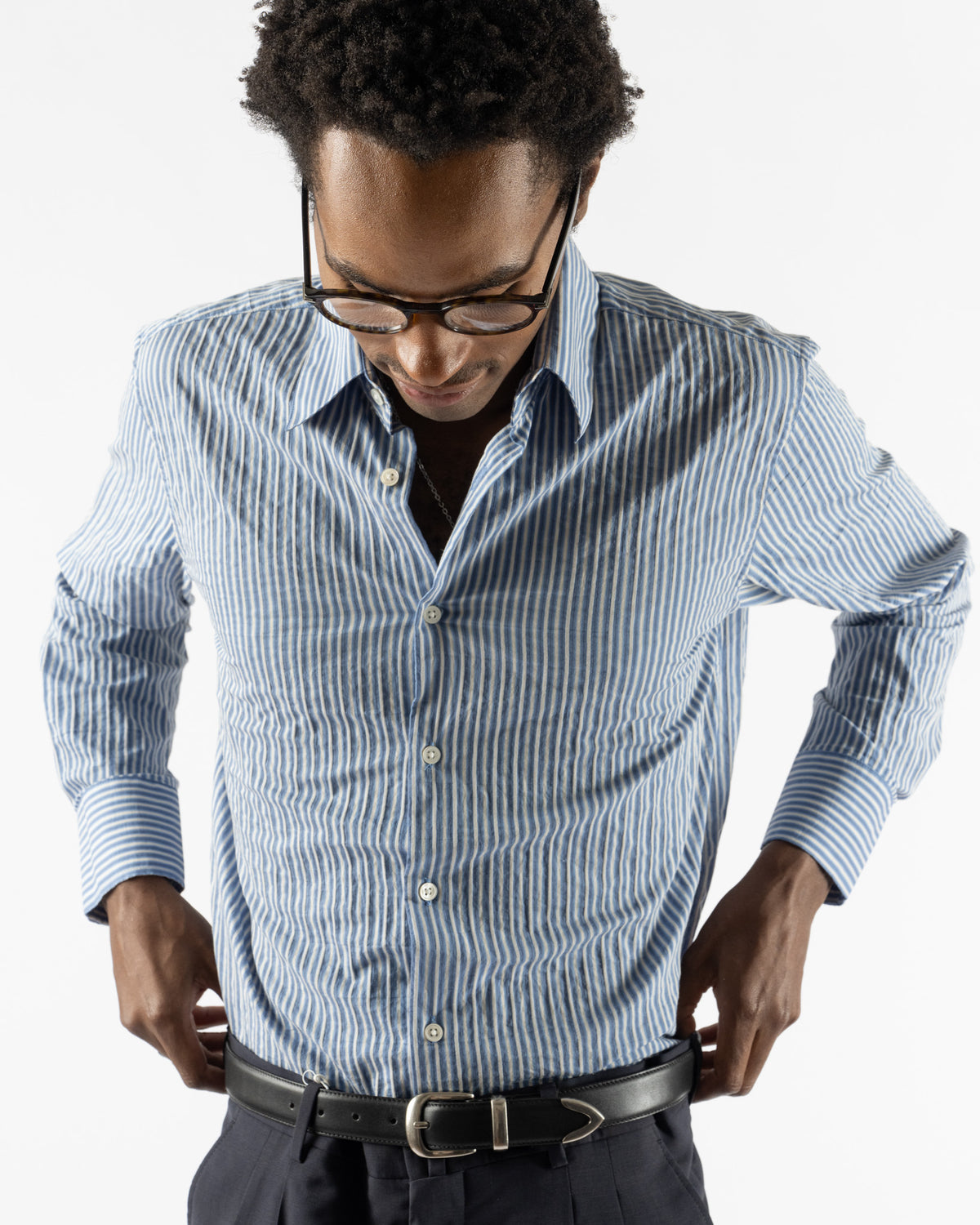 Carter Young Business Shirt in Horizon Stripe