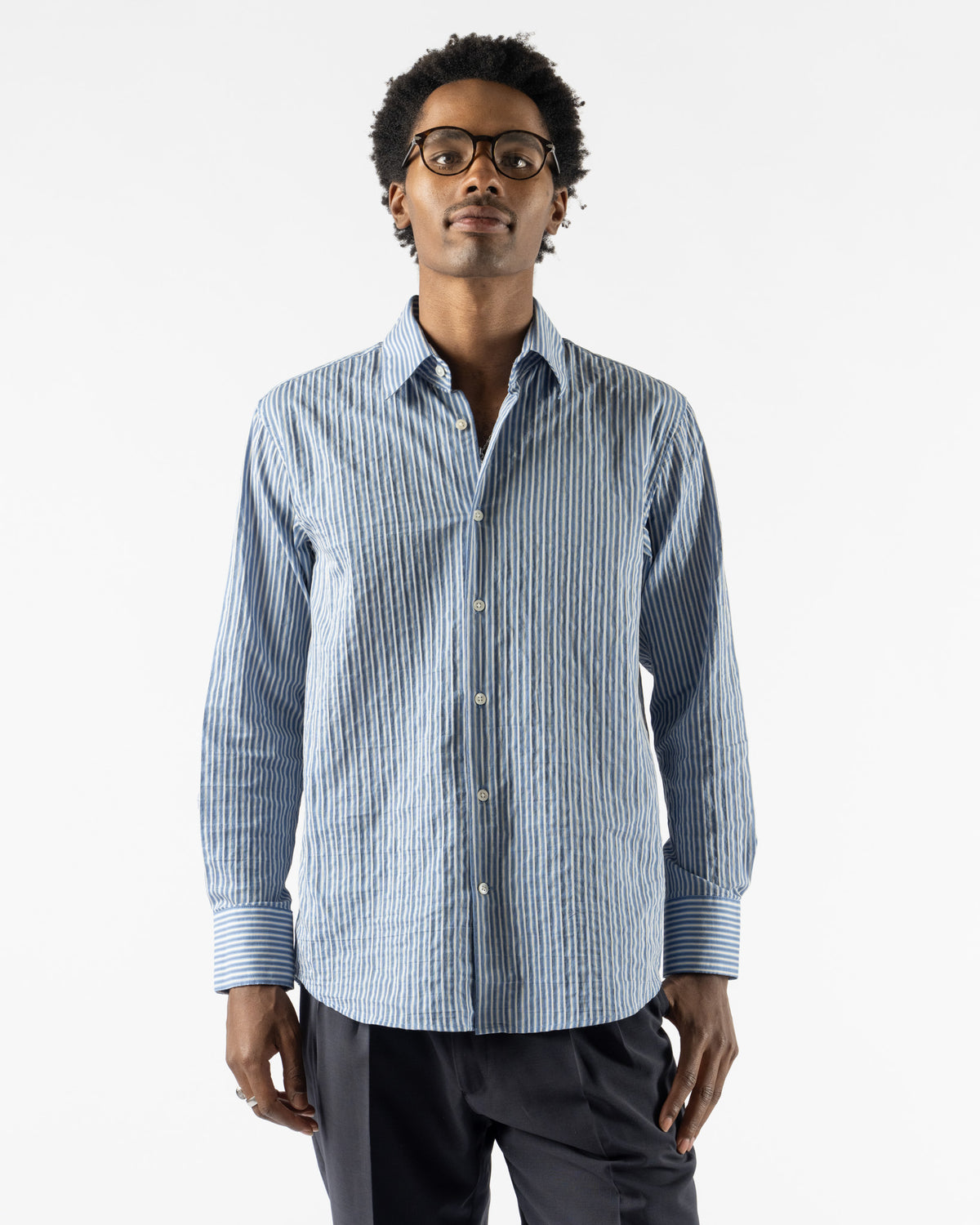 Carter Young Business Shirt in Horizon Stripe