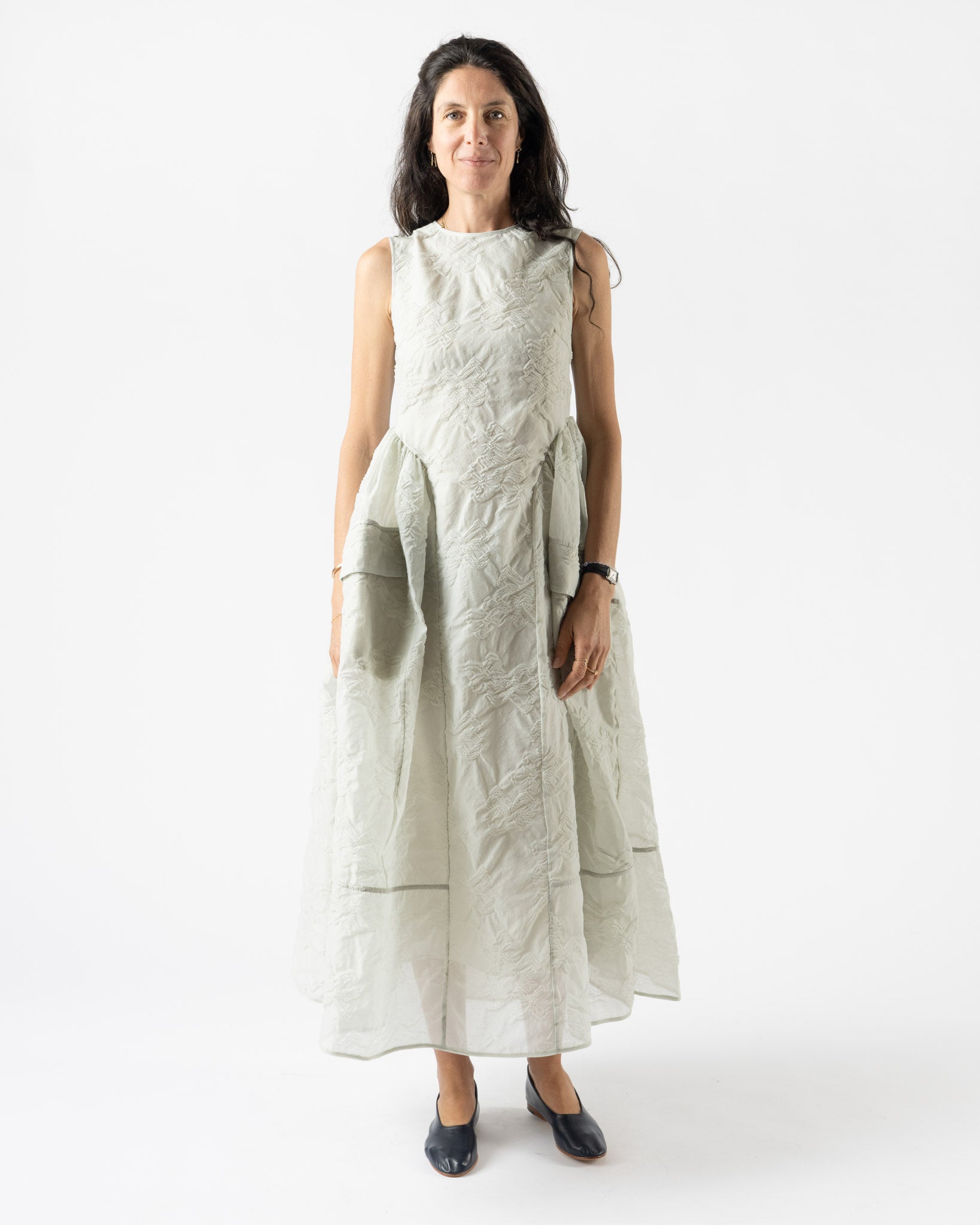 Cecilie Bahnsen Duana Dress in Pale Green