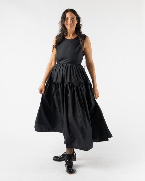 Cecilie Bahnsen Ruth Gown Cotton Black