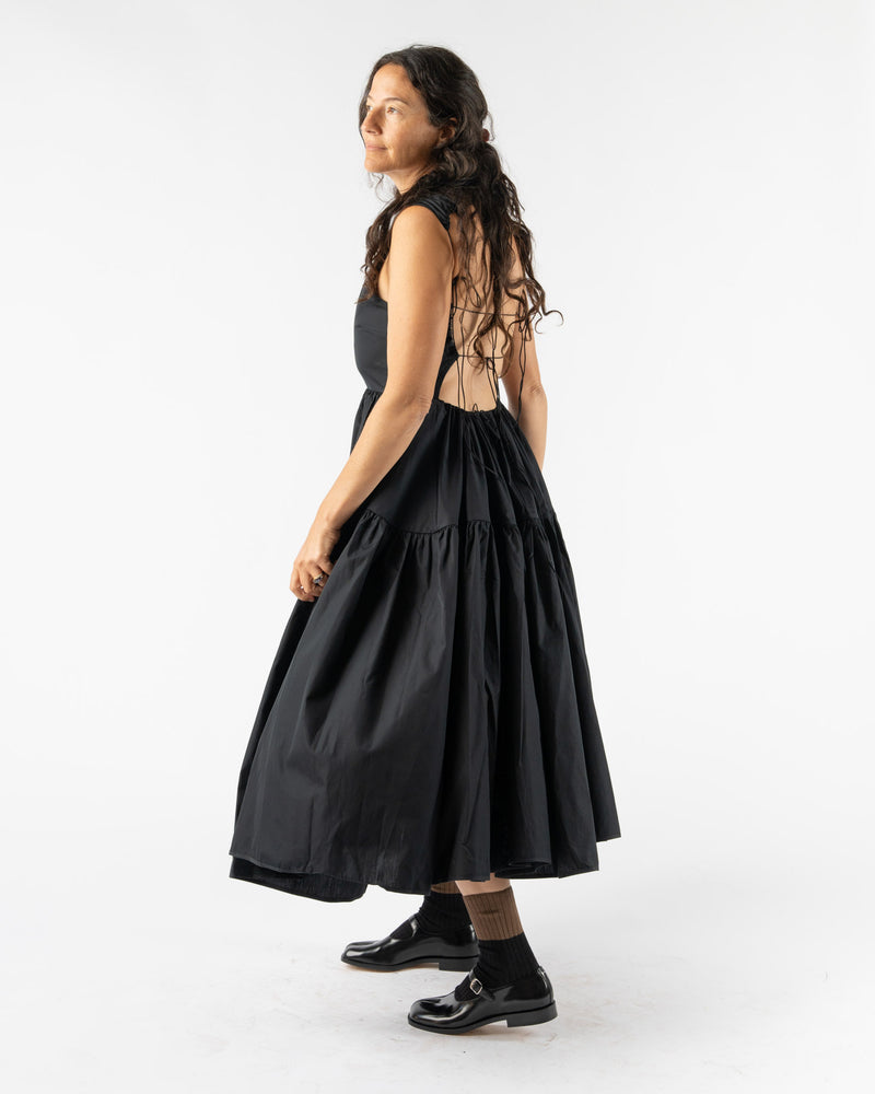 Cecilie Bahnsen Ruth Gown Cotton Black