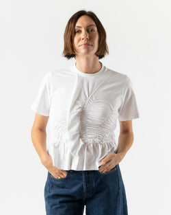 Cecilie Bahnsen Ace Top Jersey White