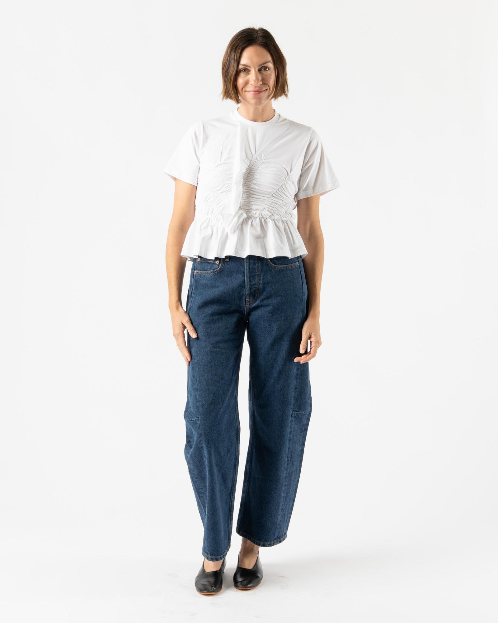 Cecilie Bahnsen Ace Top Jersey White Curated at Jake and Jones