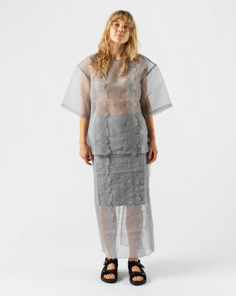 Cecilie Bahnsen Asra Top Liquid Myria Grey