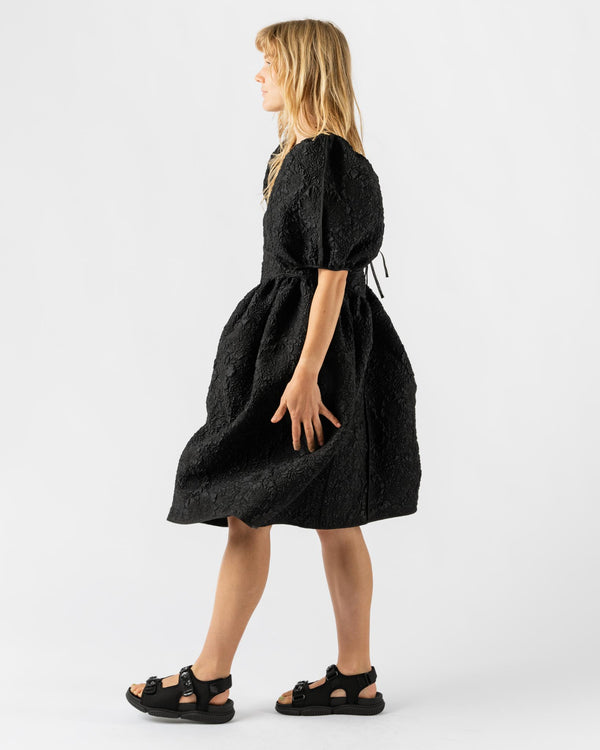 Cecilie Bahnsen Fonda Dress Borage Cloqué Black