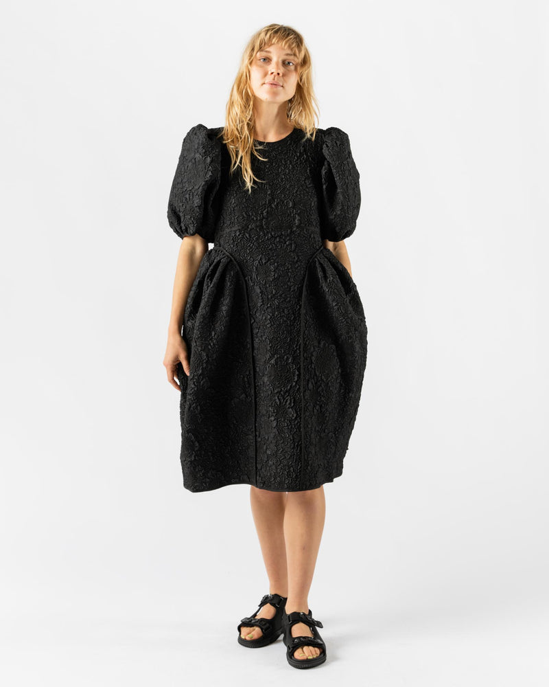 Cecilie Bahnsen Fonda Dress Borage Cloqué Black