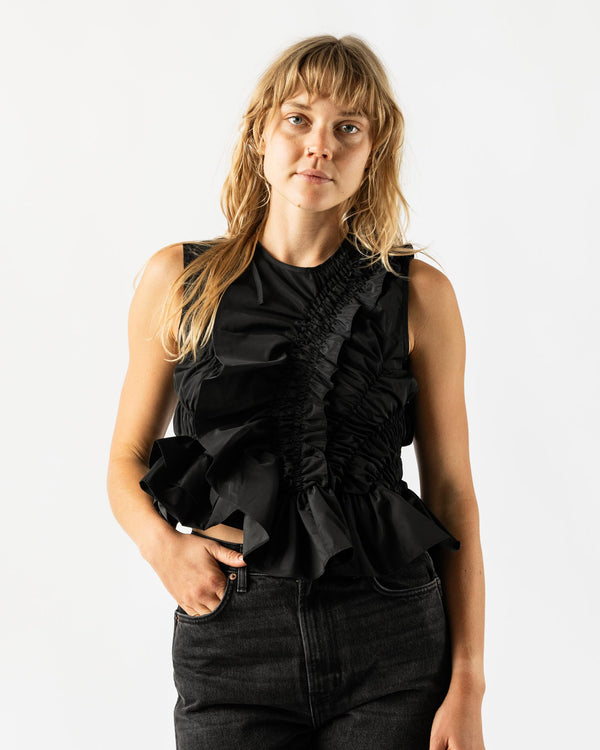 Cecilie Bahnsen Geo Top Recycled Faille Black