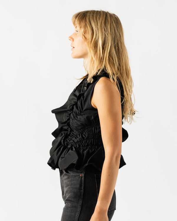 Cecilie Bahnsen Geo Top Recycled Faille Black