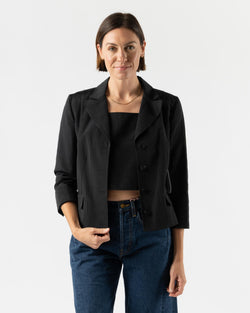 Chelsea Mak Collection Blazer in Noir Moiré